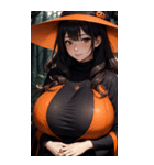 ハロウィン魔女写真限定版（個別スタンプ：9）