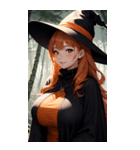 ハロウィン魔女写真限定版（個別スタンプ：11）