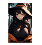 ハロウィン魔女写真限定版（個別スタンプ：13）