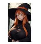 ハロウィン魔女写真限定版（個別スタンプ：15）