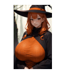 ハロウィン魔女写真限定版（個別スタンプ：20）