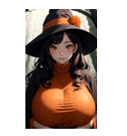 ハロウィン魔女写真限定版（個別スタンプ：21）