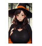ハロウィン魔女写真限定版（個別スタンプ：22）
