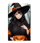 ハロウィン魔女写真限定版（個別スタンプ：23）