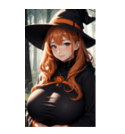 ハロウィン魔女写真限定版（個別スタンプ：25）