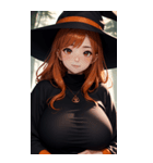 ハロウィン魔女写真限定版（個別スタンプ：27）