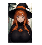 ハロウィン魔女写真限定版（個別スタンプ：28）