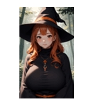 ハロウィン魔女写真限定版（個別スタンプ：33）