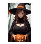 ハロウィン魔女写真限定版（個別スタンプ：39）