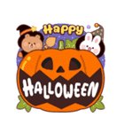バゲットとブリーチーズのハロウィン秋（個別スタンプ：1）