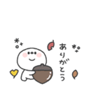 しらたま◎秋のあいさつ #1（個別スタンプ：7）