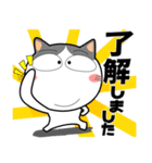 ハチワレ猫★ビジネス敬語（個別スタンプ：6）