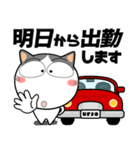 ハチワレ猫★ビジネス敬語（個別スタンプ：20）