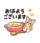 秋冬の毎日☆猫たちのスタンプ（個別スタンプ：4）