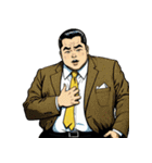 男全振り ビジネス王2【無言スタンプ】（個別スタンプ：9）