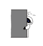 Simple白フード君（個別スタンプ：19）