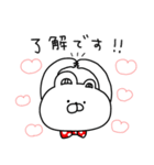 赤いくまちょん♡優し〜い気遣い敬語♡続編（個別スタンプ：3）