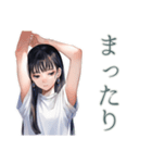 清楚な女の子のカフェタイム（個別スタンプ：40）