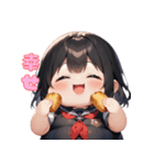ぽっちゃり癒しガール（個別スタンプ：2）