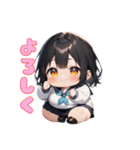 ぽっちゃり癒しガール（個別スタンプ：3）
