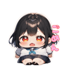 ぽっちゃり癒しガール（個別スタンプ：7）