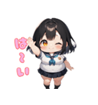 ぽっちゃり癒しガール（個別スタンプ：8）