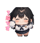 ぽっちゃり癒しガール（個別スタンプ：9）