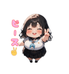 ぽっちゃり癒しガール（個別スタンプ：27）