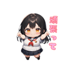 ぽっちゃり癒しガール（個別スタンプ：32）