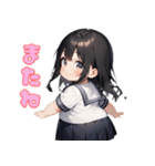 ぽっちゃり癒しガール（個別スタンプ：35）