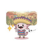 ウーパくん アミーゴ（個別スタンプ：3）