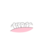 動く！ゆるい歯たちの日常。②（個別スタンプ：7）
