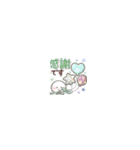 【春】超ちっちゃい♡桜おもちとシマエナガ（個別スタンプ：13）
