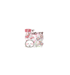 【春】超ちっちゃい♡桜おもちとシマエナガ（個別スタンプ：18）