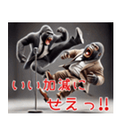 ゴリラ×漫才！3Dリアル！なんでやねん（個別スタンプ：35）