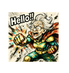 SMASH！！ヒーロー婆ちゃん（個別スタンプ：2）