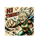 SMASH！！ヒーロー婆ちゃん（個別スタンプ：3）