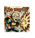 SMASH！！ヒーロー婆ちゃん（個別スタンプ：7）