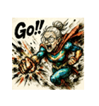 SMASH！！ヒーロー婆ちゃん（個別スタンプ：9）