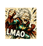 SMASH！！ヒーロー婆ちゃん（個別スタンプ：16）