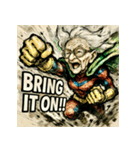 SMASH！！ヒーロー婆ちゃん（個別スタンプ：22）