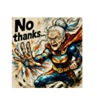 SMASH！！ヒーロー婆ちゃん（個別スタンプ：26）