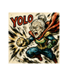 SMASH！！ヒーロー婆ちゃん（個別スタンプ：32）