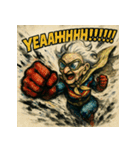 SMASH！！ヒーロー婆ちゃん（個別スタンプ：35）