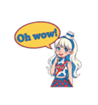 牛乳パックモチーフの女の子たち（個別スタンプ：2）