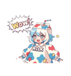 牛乳パックモチーフの女の子たち（個別スタンプ：3）