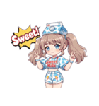 牛乳パックモチーフの女の子たち（個別スタンプ：4）