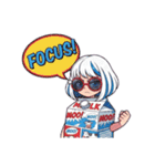 牛乳パックモチーフの女の子たち（個別スタンプ：5）
