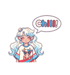 牛乳パックモチーフの女の子たち（個別スタンプ：11）
