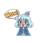 牛乳パックモチーフの女の子たち（個別スタンプ：19）